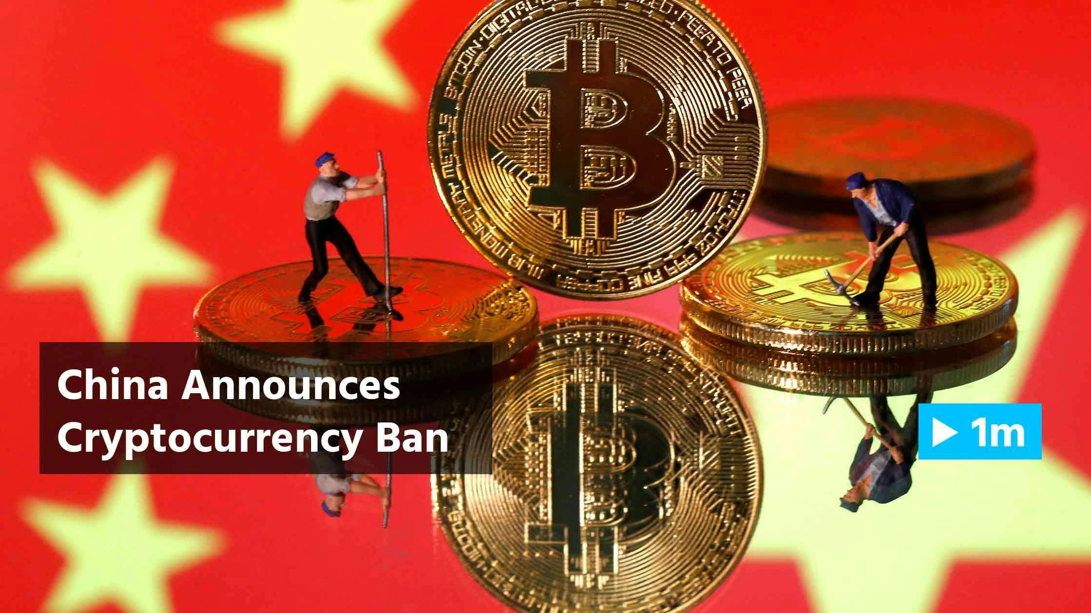 Reuters Report: China announces cryptocurrency ban